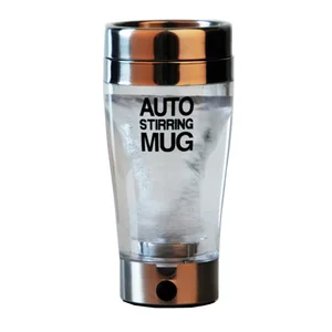 OXGIFT Wholesale Factory Price customized Plastic and stainless steel self stirring coffee mug