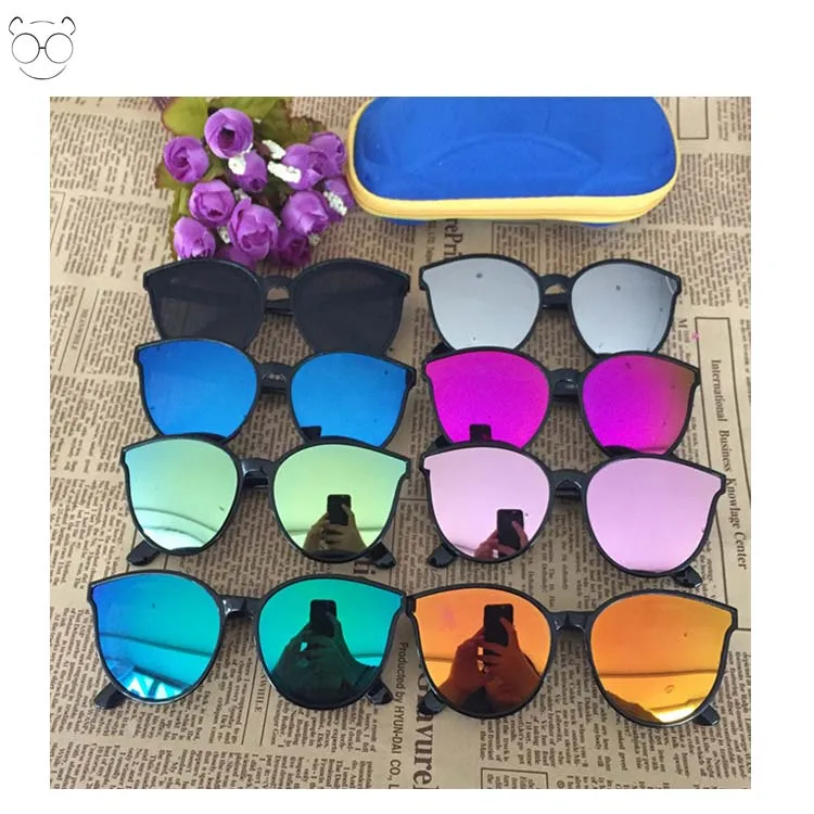 

Custom design children sunglasses for kids baby boys girls sun glasses protect eye with mirror uv400 lens