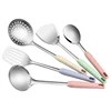 New arrivals FDA wheat straw 2019 colorful kitchen utensils set Kitchen Cooking Tools