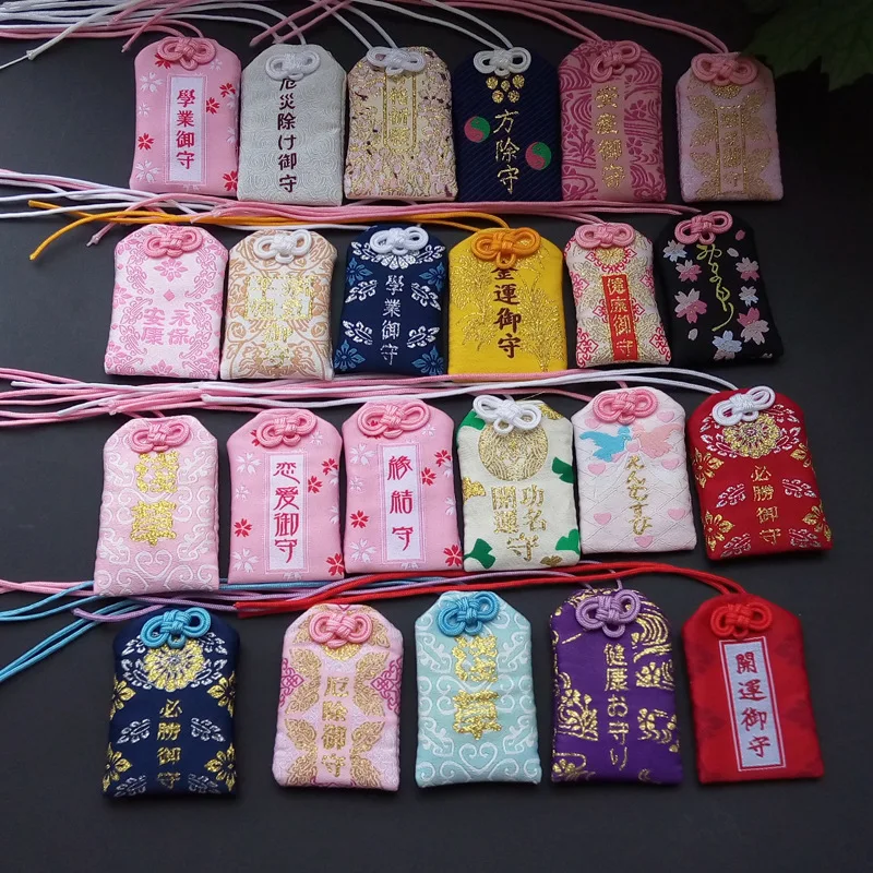 

Japanese amulet Blessing bag for study health connection love wealth fortune guard personality decoration Custom Omamori