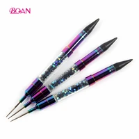 

2019 BQAN Double Heads Use Nail Art Dotting Pen Tools Diamond Handle Nail Beauty