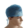 OEM Factory Disposable Operating Room Hats non woven blue surgical doctor cap with ties for hospital