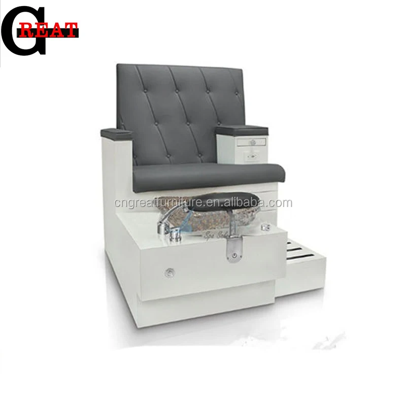 

2019 Double seaters used grey foot spa pedicure Chairs bench pedicure station with bowl, Optional