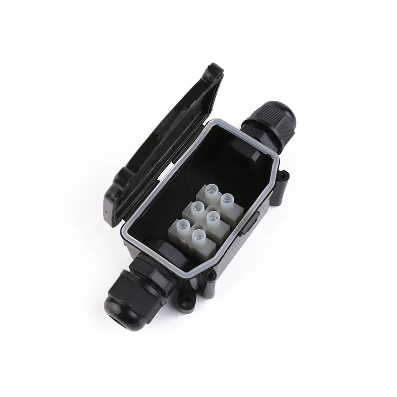 
waterproof connector box IP65 2pole 3pole with PA10 terminal 