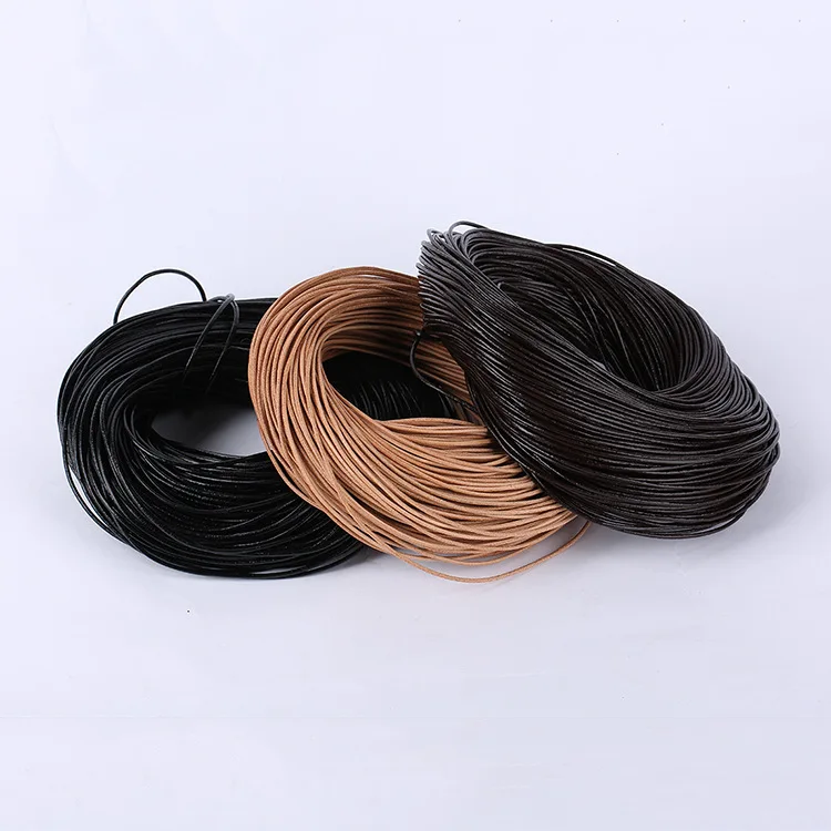 

1.0mm Round Genuine Cow Leather Cord Jewelry Rope String DIY accessories, N/a