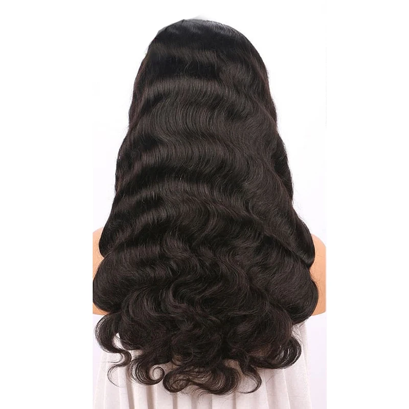 

HD lace body wave wigs 8-24inch Human Hair 13*6 Lace Frontal Wig Brazilian Natural Color Remy Human Hair Wig