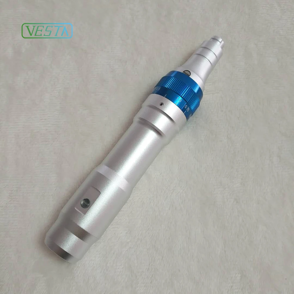 

Vesta Wireless Derma Pen Ultima A6 Microneedle Dermapen Factory Price Portable Meso Rechargeable Dr pen, Silver&blue