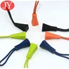 Jiayang Custom design TPU plastic zipper pull rubber zipper puller slider for backpack