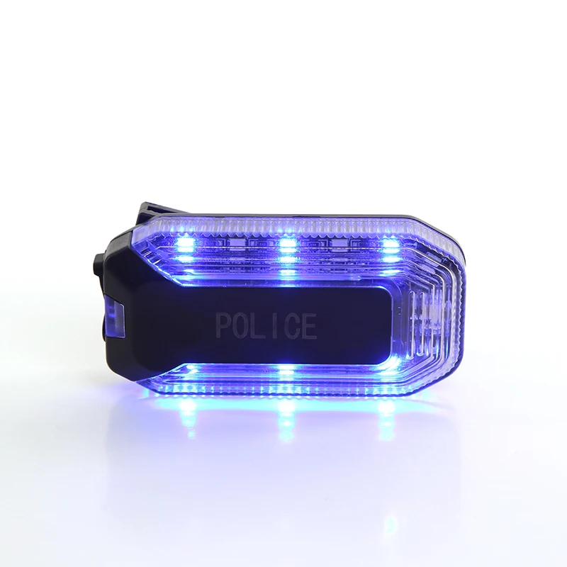 
LED Mini Police shoulder warning light for security Blue and Red Flash 
