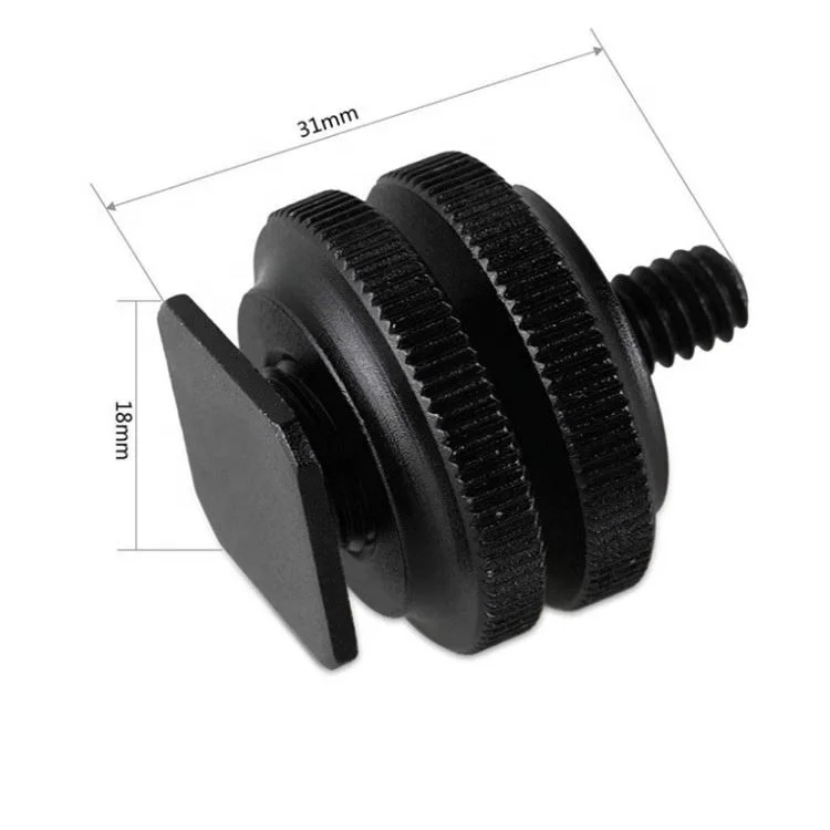 Tripod Metal 1 4 Screw to Flash Hot Shoe Mount Adapter Camera Mount