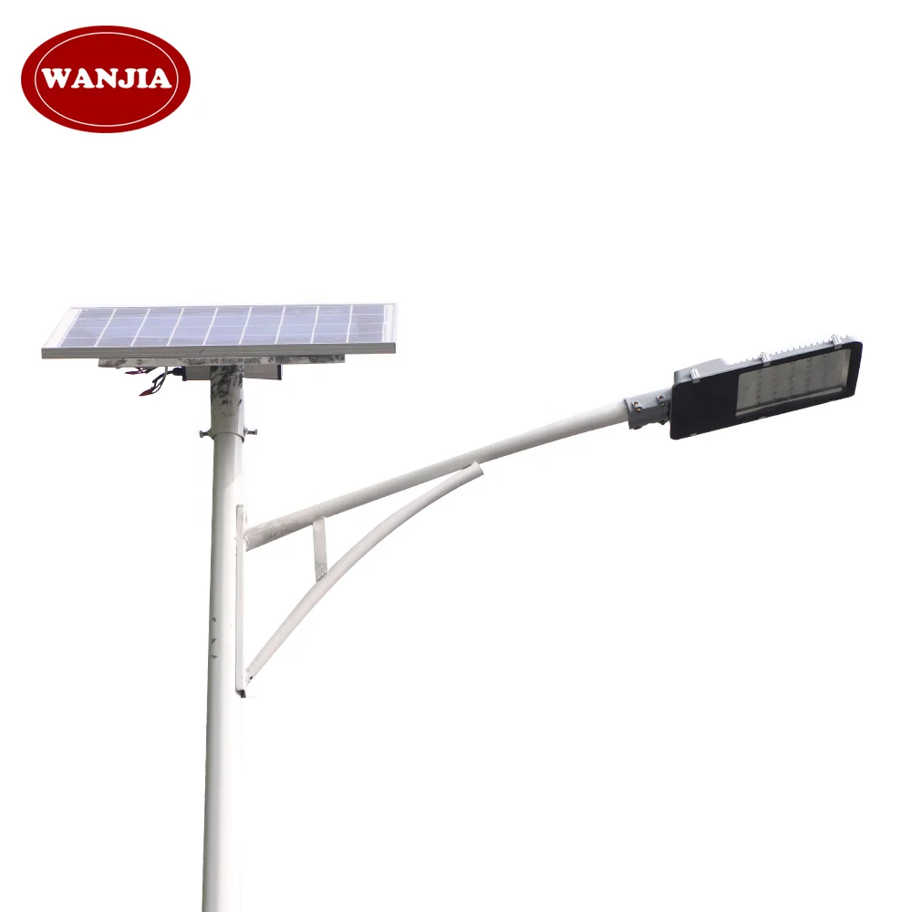 Cheap prices of 12v 24v dc 40w 80w 100w solar power led street light with built in battery on top