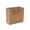 Cheap Recycled Custom Logo Printed Shopping Packaging Brown Kraft Paper Grocery Bag With Handles