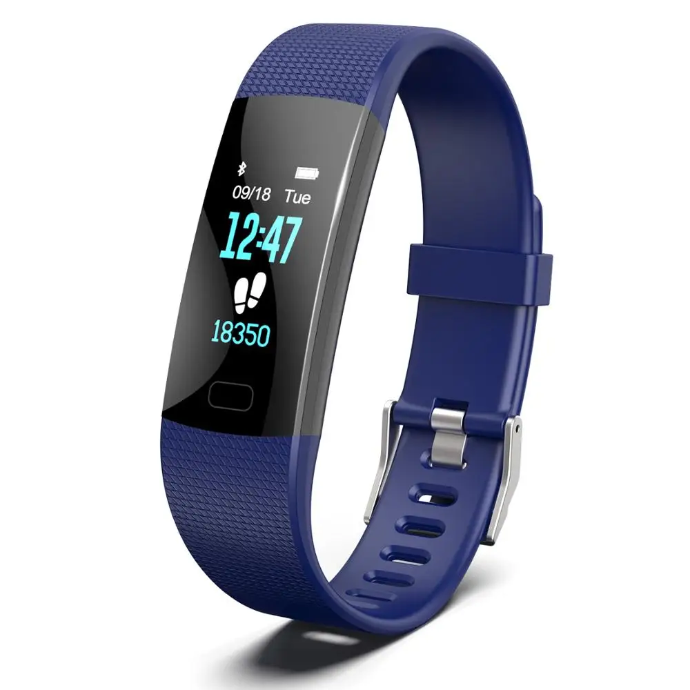 

ALLAMODA Smart Bracelet Y1 Fitness Blood Pressure wristband Oxygen Heart Rate Monitor for Andrews / IOS Reloj inteligente