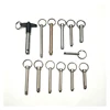 Push button handle aircraft quick release ball lock pin