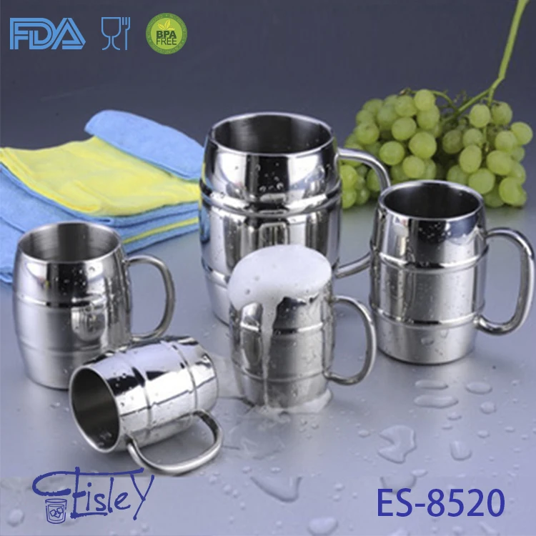 
insulated 18oz thermal promotion souvenir double walled cold beer mug 