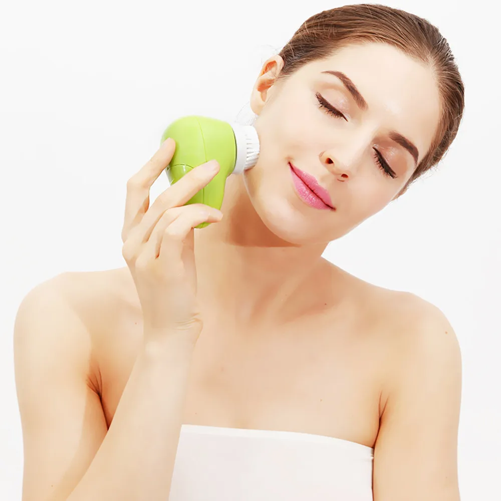 

Zlime Beauty Products Electric Facial Cleansing Brush, White/pink/green/purple