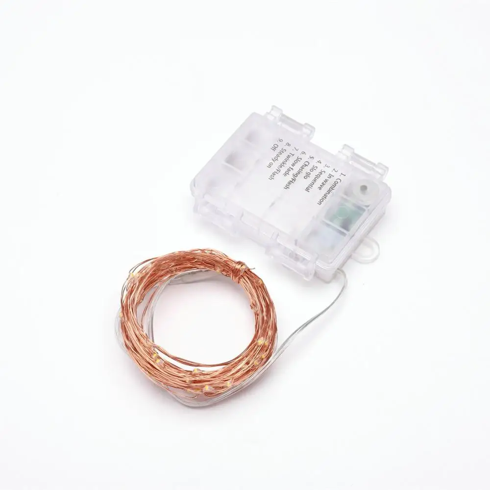 Hot sale 3AA battery operated led copper wire string lights for decoration