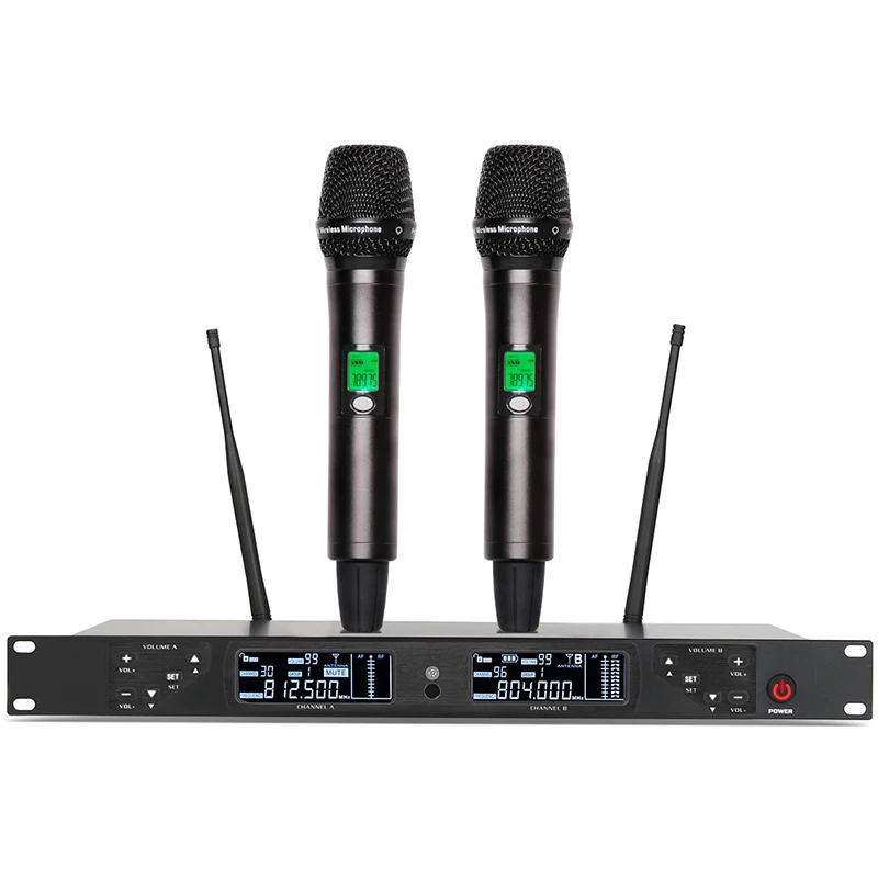 

High Quality UHF Handheld Wireless Microphone System, Black