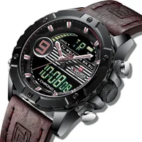 

Naviforce 9146 digital watches japan movt quartz military navy analog digital wrist watch