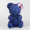 Glitter Teddy bear diamond rhinestone artificial bear crystal handmade bear for decoration