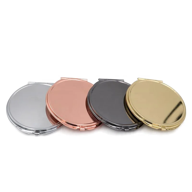 

New Style Engraved Plain Rose gold Customized Ladies Gift Compact Mirror, Rose gold/gold/sliver/bronze