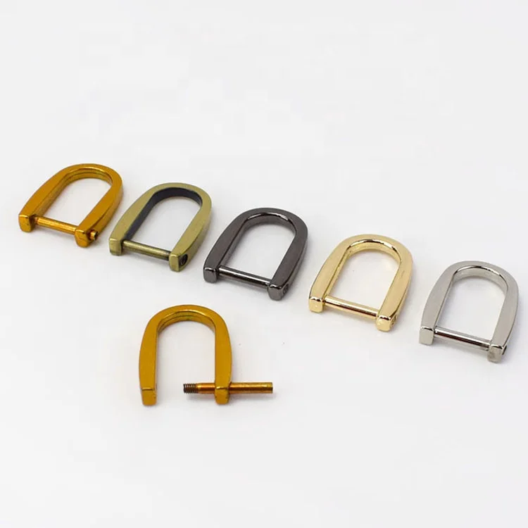 

Meetee AP506 Inner Diameter Alloy Detachable Screw Clasp Luggage Belt Bag Accessories D Ring Buckles