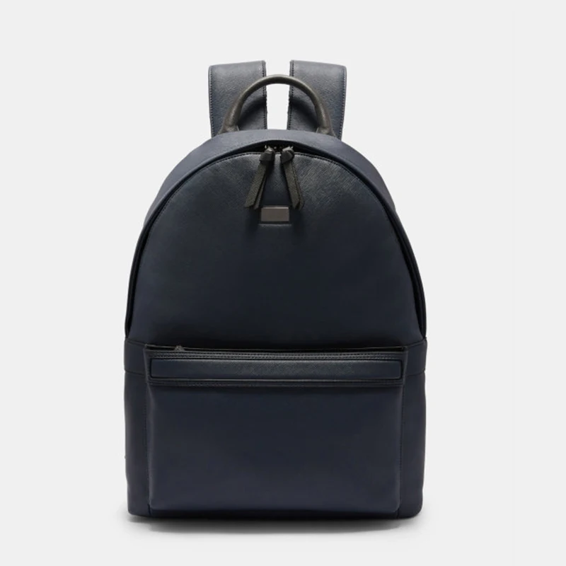 

2019 Fashion Custom Logo PU Leather Travel Bag Crossgrain school backpack
