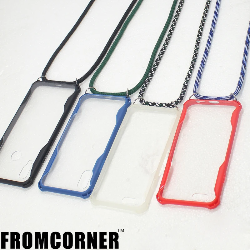 2019 new style for iphone 6/7/8/X/XR/XS/MAX lanyard strap ring rope phone case