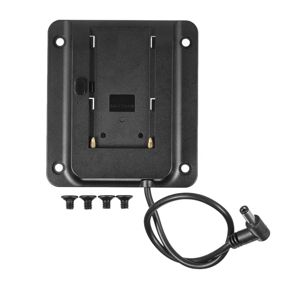 

NP-F550 F750 F970 VESA 75mm Battery Plate for Studio Light and Camera Monitor