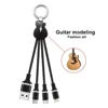 [new 2019 mobile accessories] Latest create multi portable cable new design keychain charging cable 3 in1 male usb charger