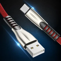 

Zinc alloy 2.4A fast charging USB Charging Cable for type c micro usb fast charging cables 1M length