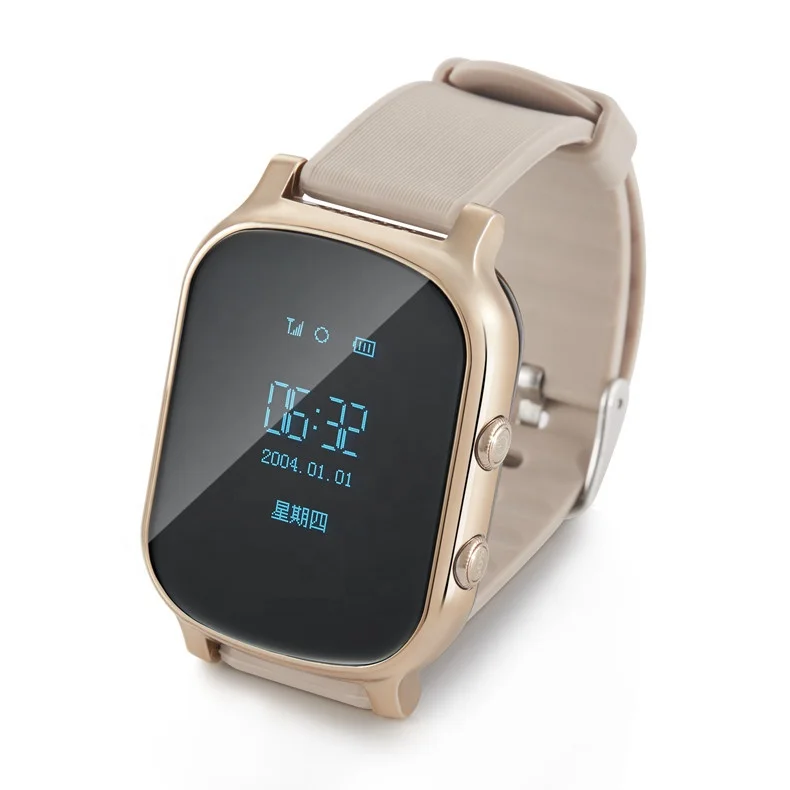 

2019 Top Seller Kids Elderly Adult Tracking SOS Alarm Calling Wifi Personal Locator GPS tracking Smartwatch for IOS/Android, Rose gold/silver