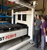1kw 3000W carbon metal fiber laser cutting machine with automatic loading and discharging system for Europe
