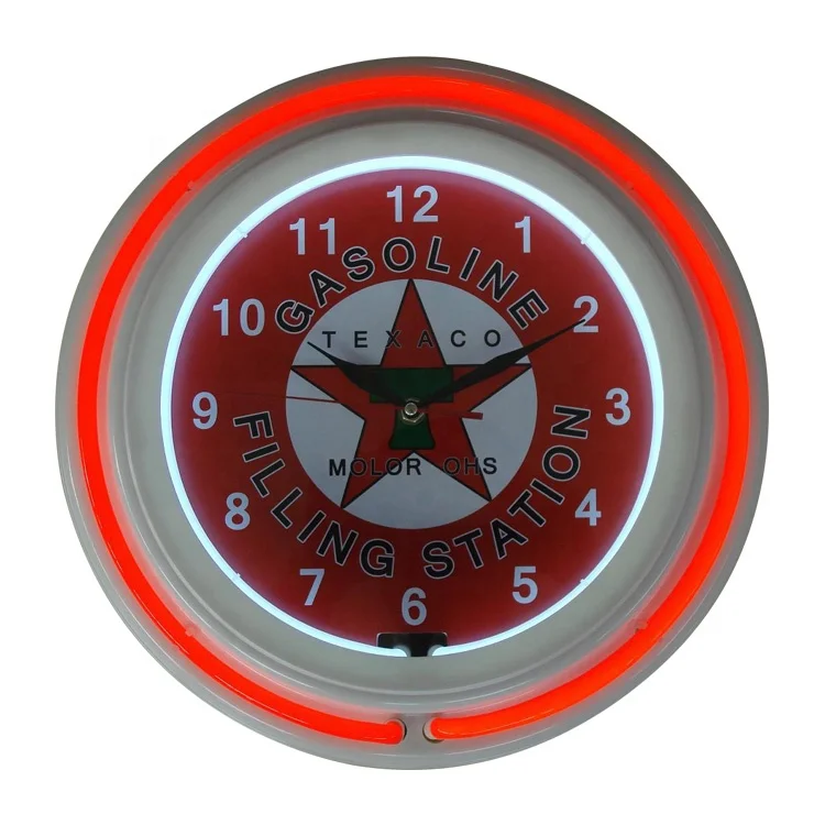 

Fashion Design Modern Large Size Decorative Neon Wall Clock, Different