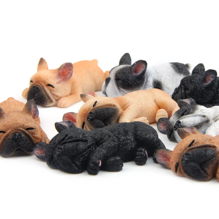 

Refrigerator Magnets 3D Funny Cute sleeping French bulldog