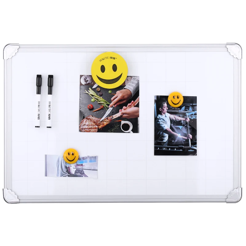 
High Quality Magnetic Aluminum Frame Dry Erase White Writing grid Board 