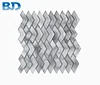 Kitchen Backsplash Chevron Crystal Glass Mosaic Tile