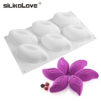 

SILIKOLOVE 3d Flowers Shapes Mousse Cake Mold Decorating Silicone Moulds for Mousse