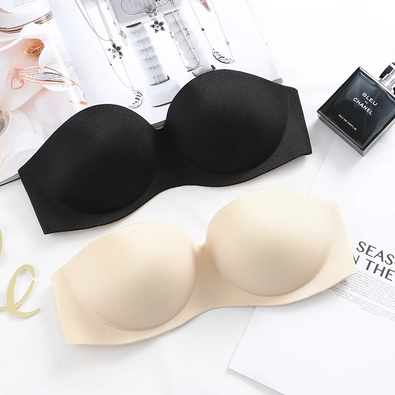 

Sexy push-up invisible strapless bra seamless wireless backless bra for ladies