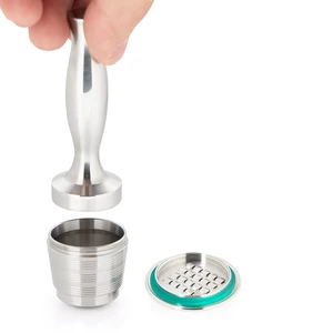 Image of Nespresso Coffee Pods Stainless Steel Refillable Capsulas Nesspreso Reusable Coffee Filter Cup New DIY Coffee Maker Tools