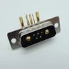 D-SUB combo plug 7w2 male pin connector right angel throught hole type for pcb