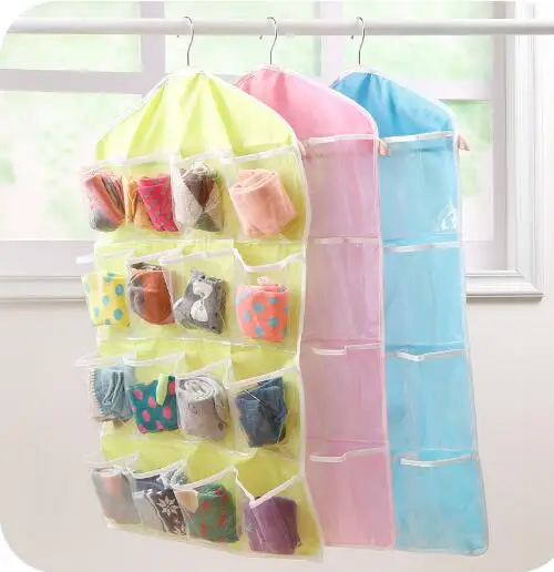 

Popular explosions 16 compartment wardrobe panties storage storage hanging storage finishing bag