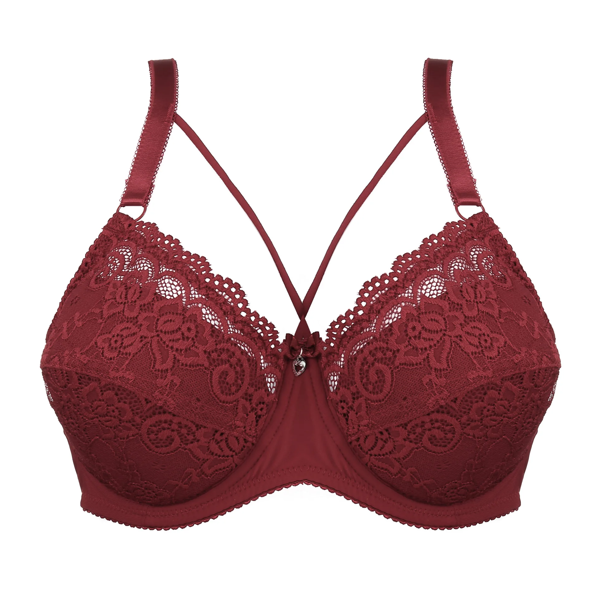 

Factory direct sales of large size bra sexy ultra-thin lace underwear wholesale 100D-E cup new bra, 5color