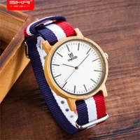 

SIKAI Dropshipping Cheap Wood Watch Summer Promotion Ready Stocks DW Style Nato Band Wooden Wristwatches Men Women Couple Watch