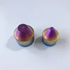 China Custom Cnc Turning rainbow anodizing titanium alloy Gr5 Tube insert cone cup baffle