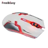 White color Led backlit optical mouse wireless