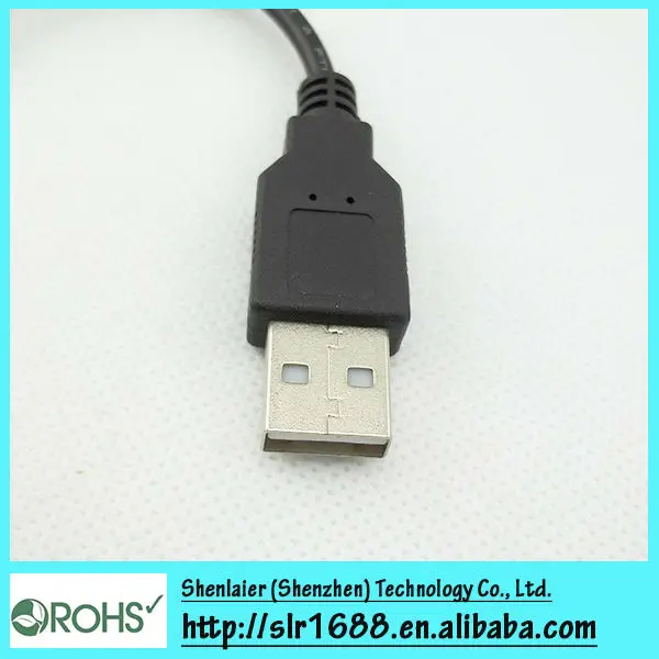 Black Usb To Stereo Mini Plug Cable 3.5mm/2.5mm 4 Way Aux Audio Stereo