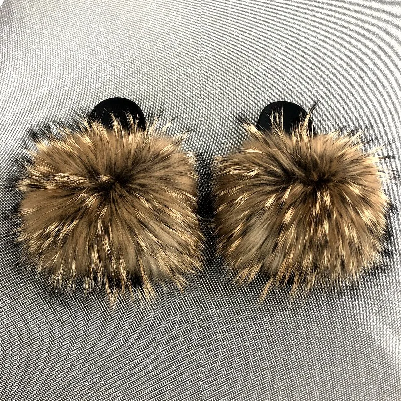 

fashion lady fur slippers popular style, Customized color