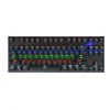 87 keys RGB mini metal keyboard OEM with French AZQW layout mechanical keyboard