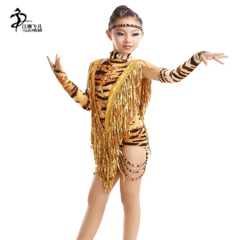 

Sexy latin hip hop dance costumes dress for kids